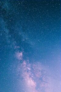 Captivating view of the starry night sky with the Milky Way, ideal for astronomy enthusiasts.